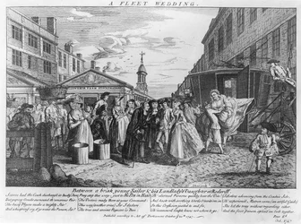 Un mariage à Fleet, 1747